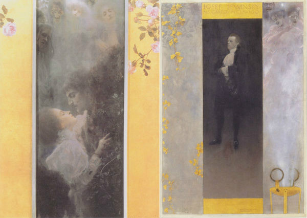 《爱》1895 ，《Josef Lewinsky 像》1895