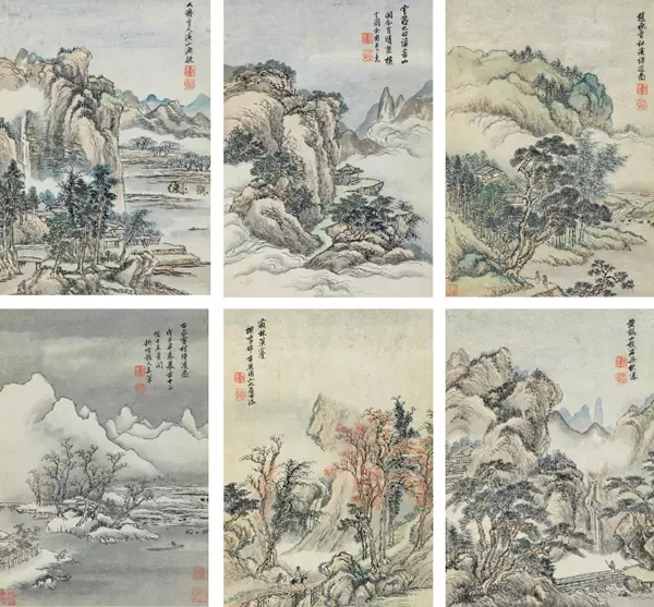 王翚 摹古山水册