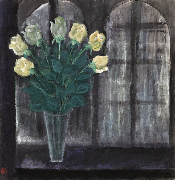 林风眠 黄玫瑰 1970年代 纸本设色 65×65cm RMB 1,800,000-2,200,000