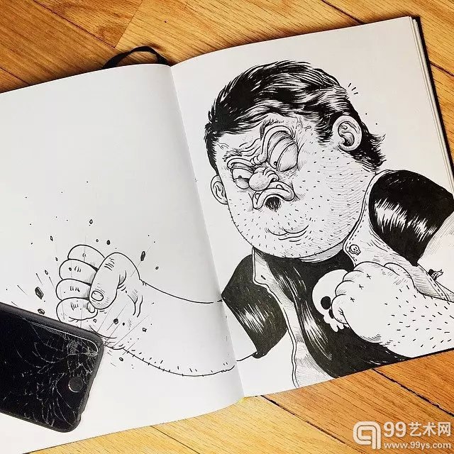 插画家Alex Solis的创意搞笑插画