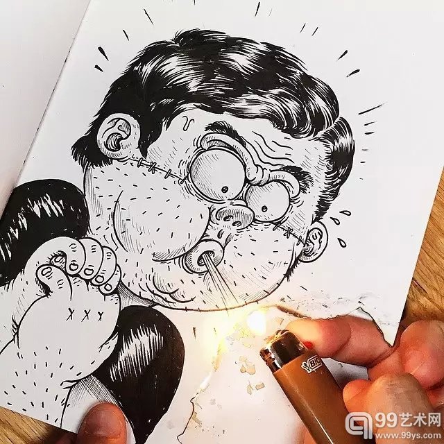 插画家Alex Solis的创意搞笑插画