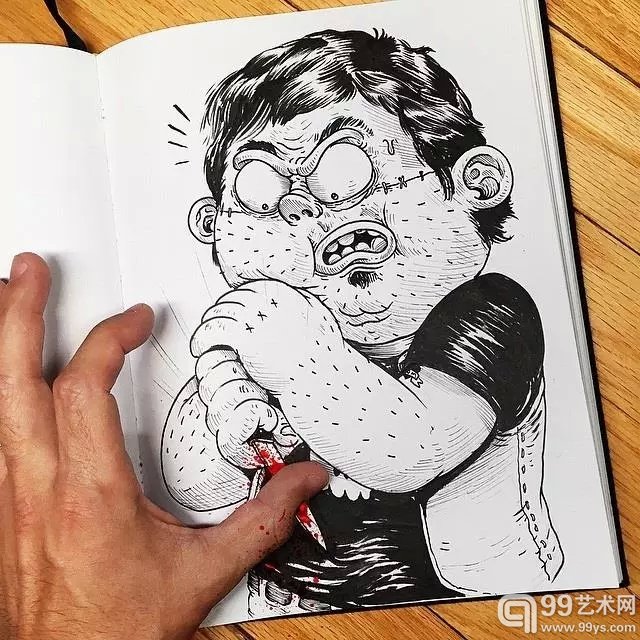 插画家Alex Solis的创意搞笑插画