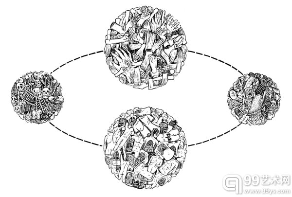 繁星点点Ⅳ  55×79.5cm  2011.1