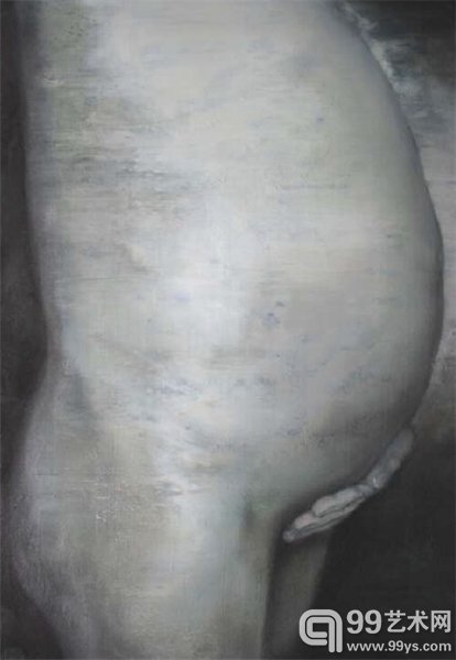 《NO.4》 韩玉  纸本油画  42x29.5cm 