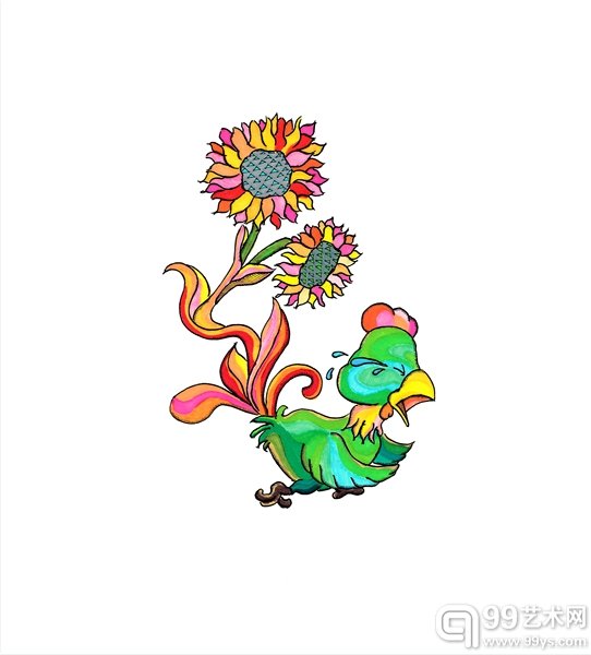 《尾巴系列-2》毛晨程  综和材料 28x31cm 2014