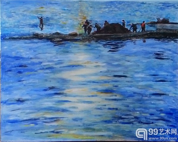 《晚霞》 袁茜茜  油画 60x80cm  2013
