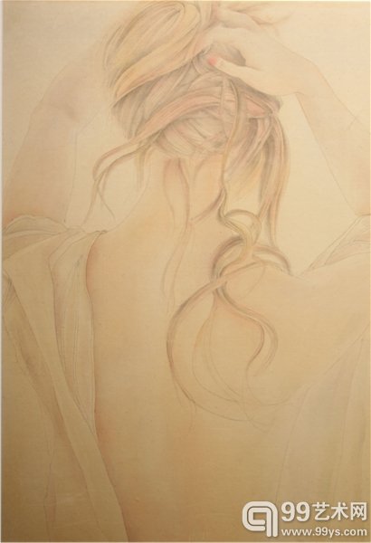 《尤物》路露  布面油画  70×47cm   2014