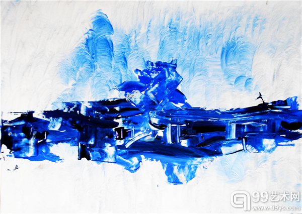 朱舒   《江南2》 53x38cm 纸面丙烯 2015年