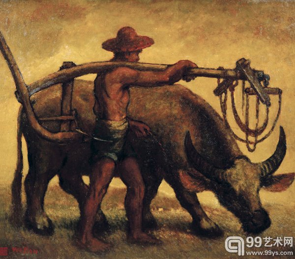 余本 晚归 1935年 布面 油画 94 × 82 cm 成交价:RMB 6,325,000
