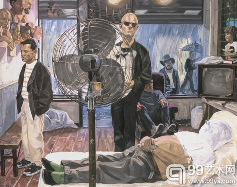 刘小东 大雨(纽约) 1993年 布面 油画 142 × 182 cm 成交价:RMB 11,500,000