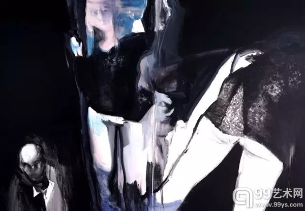 《隐身之焰之二》，160x230cm，布面丙烯，2015