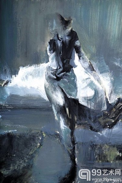 《模糊的光芒之三》，80x100cm，布面丙烯，2014