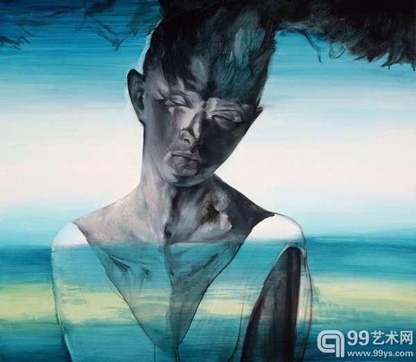 《隐身之焰之十七》，140x160cm，布面丙烯，2015