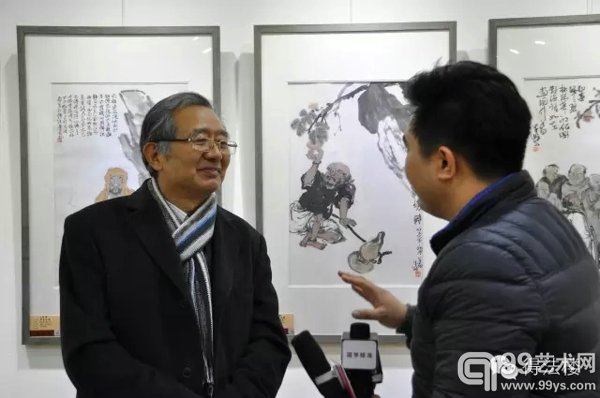 中国美术家协会理论委员会副主任，中国人民大学艺术学院教授、博士生导师，本次展览学术主持陈传席先生