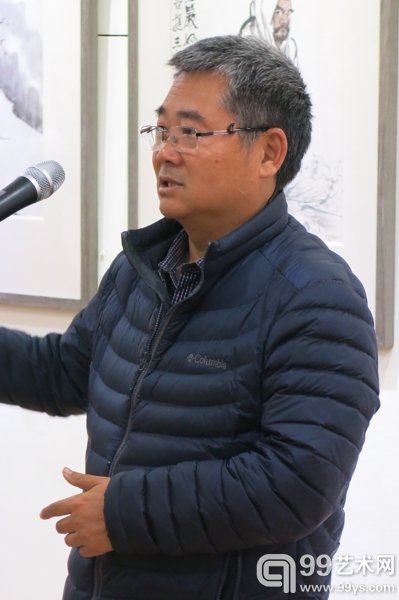 中国美术家协会理事、中国画艺委会委员，中国国家画院研究员陈钰铭先生致辞
