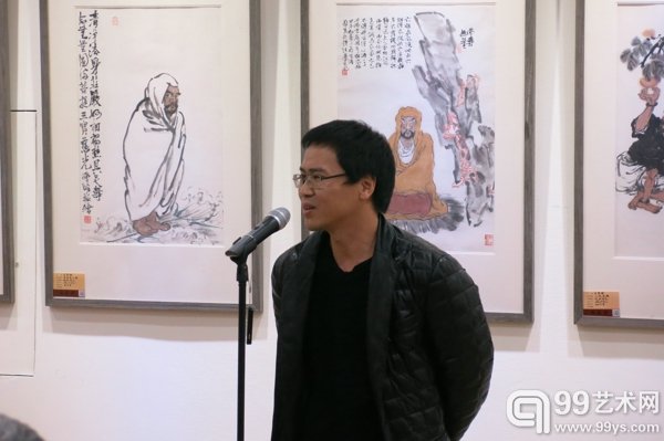 中国新水墨书画研究会副会长，炎黄艺术馆艺委会委员、展览部主任，本次展览参展画家徐光聚先生致辞