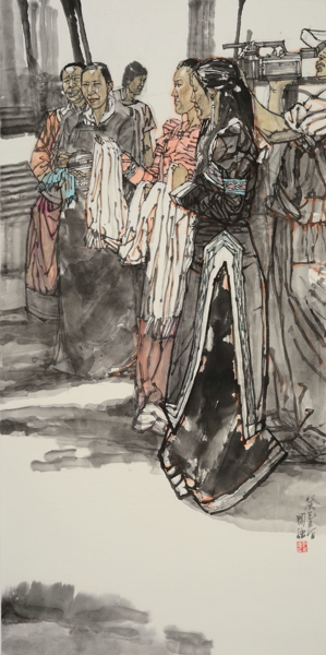 马国强 苗寨风情 137x68 2015