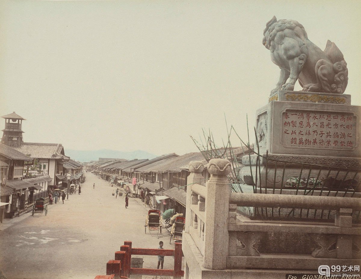 Adolfo Farsari摄于1886年的京都街景