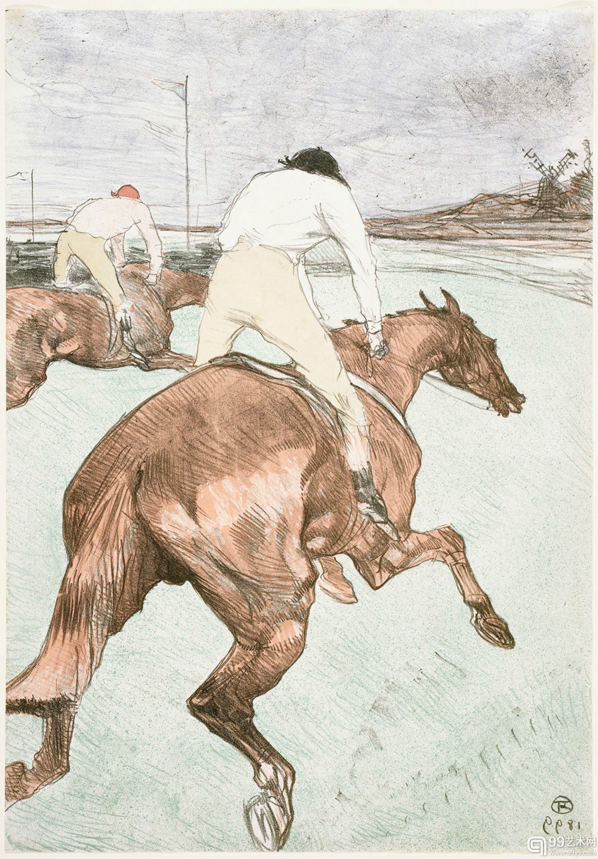 Henri de Toulouse Lautrec《赛马》(1899)