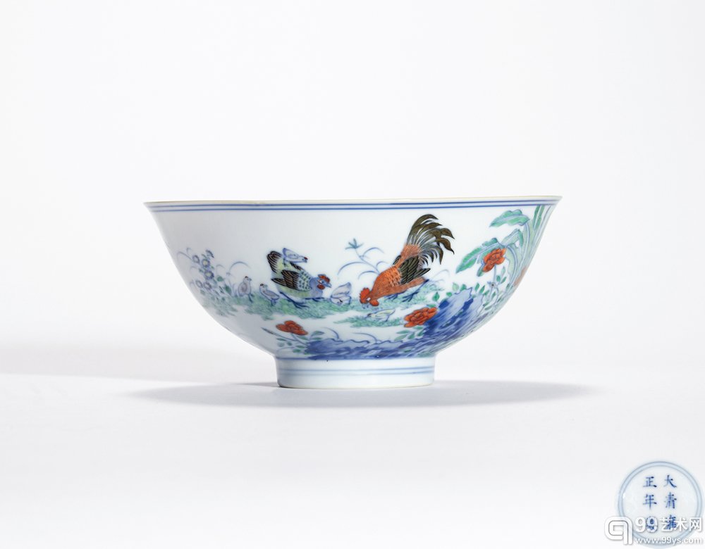 Lot1118清雍正 斗彩鸡缸碗径 15.4cm 成交价：RMB5,750,000元