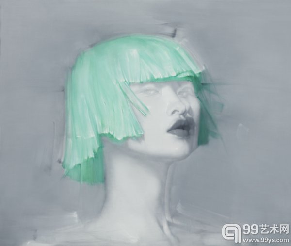 刘虹 倏-唇语6. 165x140cm 布面油画 2013年