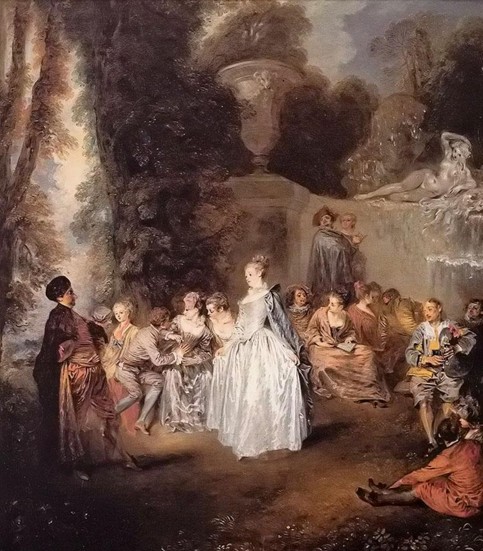 华托，《威尼斯的节日》, 1717