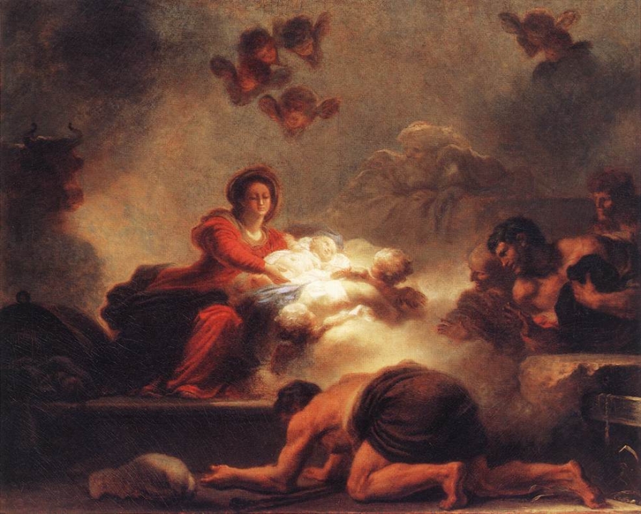 弗拉戈纳尔，《牧羊人朝拜》，1775-1776