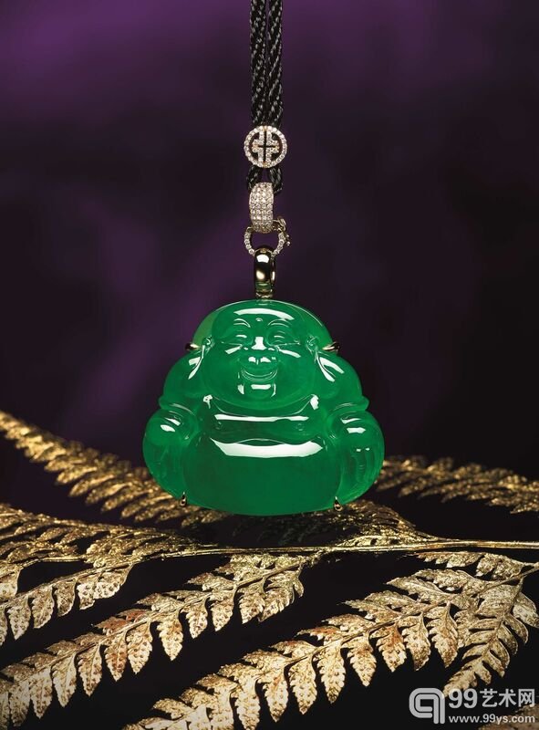 Lot 212_Jadeite Laughing Buddha Pendant