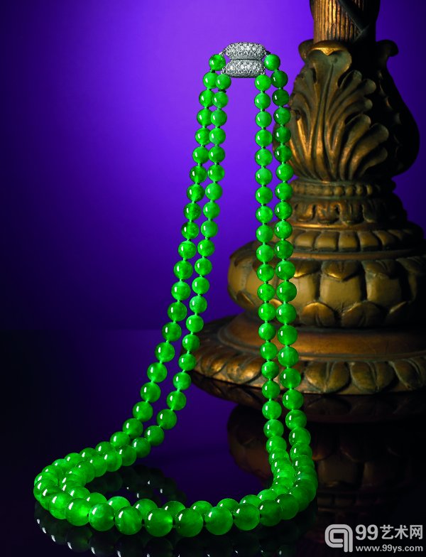 Lot 213_Double-Stranded Jadeite Necklace
