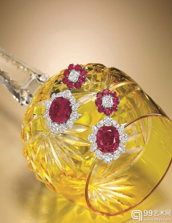 Lot 234_11.10 and 10.41-Carat Ruby Earrings