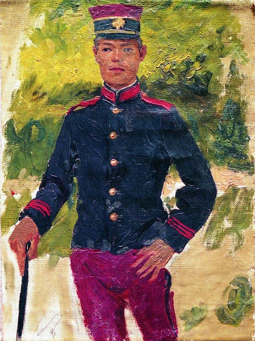 《年轻士兵》伊利亚·列宾1870