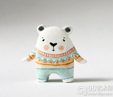 设计师Sweetbestiary的萌系Q版玩偶陶艺设计作品