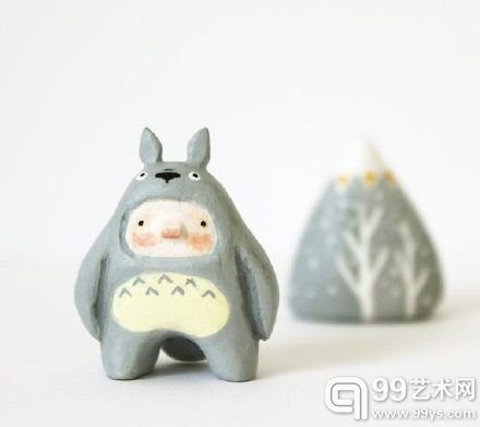 设计师Sweetbestiary的萌系Q版玩偶陶艺设计作品