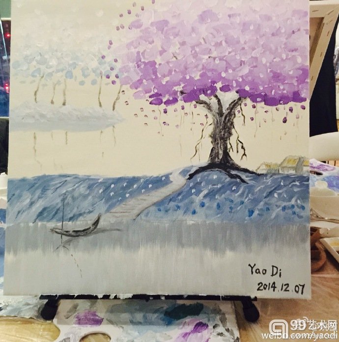 姚笛绘画作品