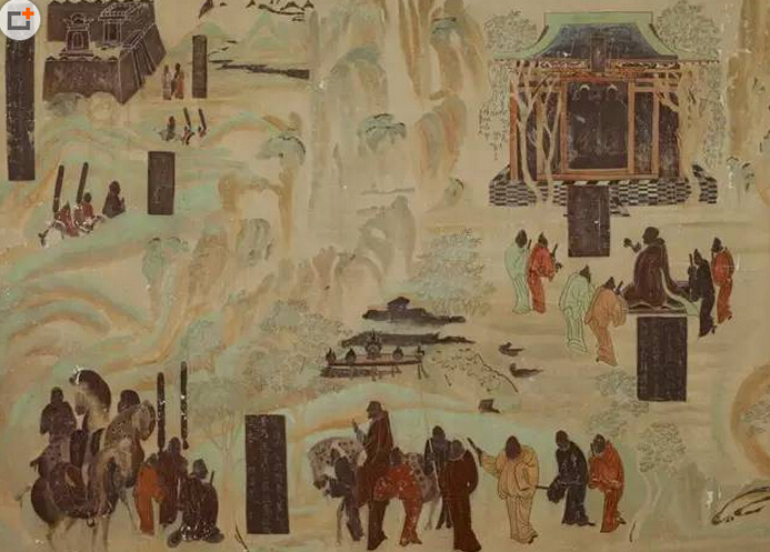 邵宏江临摹  张骞出使西域 136.5x163cm 纸本 2012