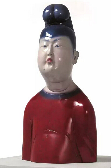 唐-官吏 于凡 80x40x23cm 玻璃钢喷漆 2015