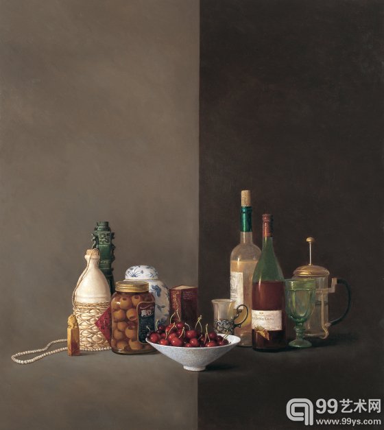 胡建斌,《双语词典 》亚麻布油彩 120 X 108cm