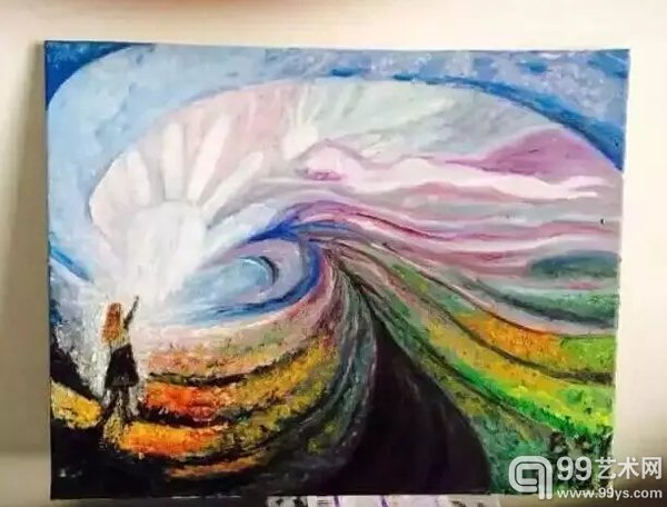 一个自闭症儿童的画作印上了世界超模的裙子