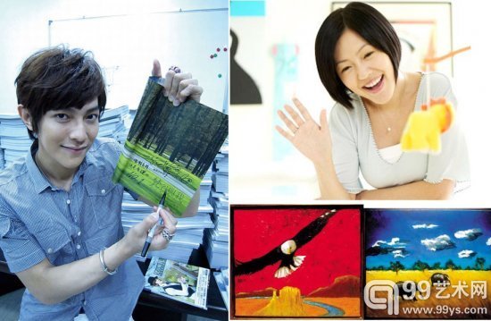 在摄像师的闪光灯下、在永不停歇的闪亮荧屏中，他们总是那样的光鲜亮丽，越是走红，越是绯闻缠身。伴着唾骂和追捧，他们的成名路艰难崎岖。但其实，娱乐圈的明星和常人一样，只是从事了一份比较特殊的职业，他们也有自己的追求，有自己的爱好。比如画画。撇开光鲜的华丽的装扮、暂时忘掉荧幕中的浮华，我们一起来欣赏孙俪、汪东城、小S、倪萍、梁咏琪等等大明星的画作，看看他们作画时的安静侧影，一起追追娱乐圈那些会画画的主儿！