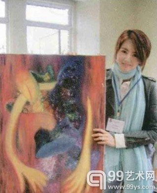 梁咏琪的画，风格多变。