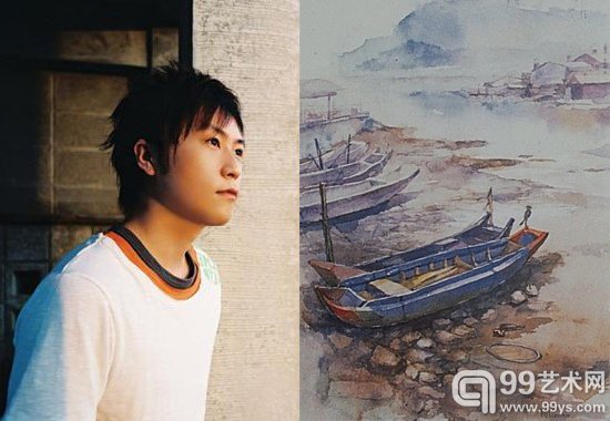 阿信的画，看上去非常的宁静、祥和。