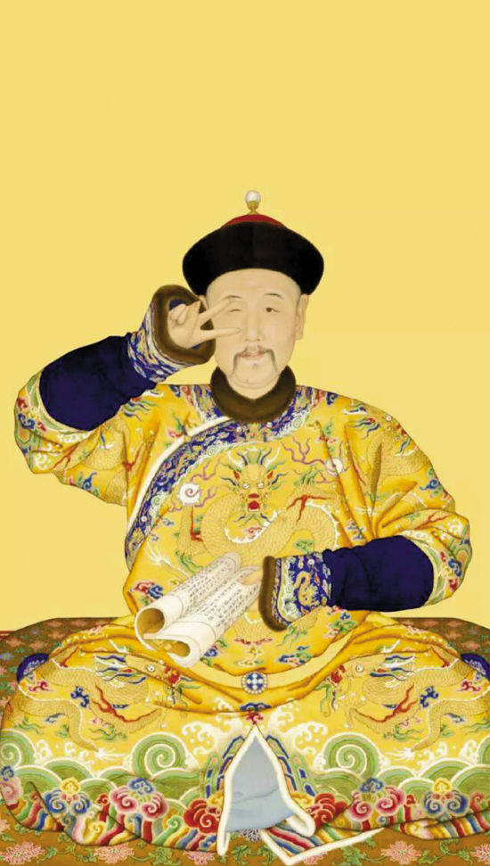 威严的皇帝也开始剪刀手卖萌营销