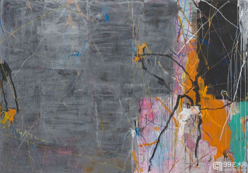 谭平，将浪漫进行到底，300x400cm，布面丙烯，2015