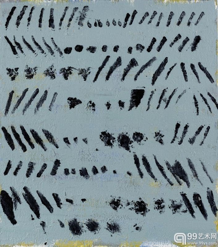 马可鲁，黑色心跳（之一），183x208cm，画布油画，2015