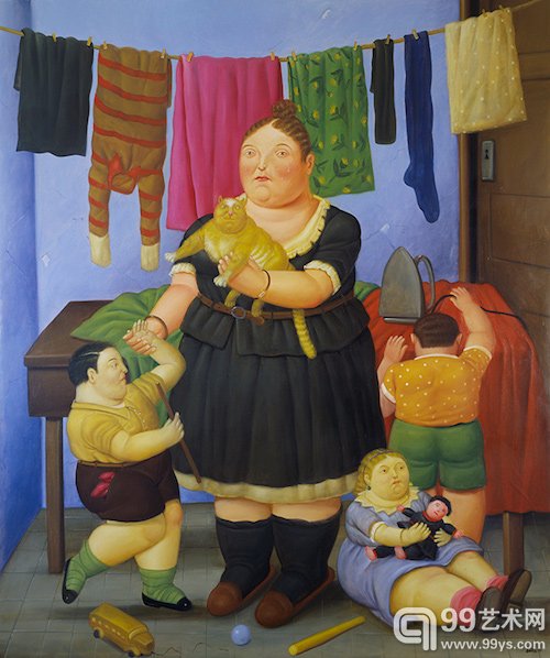 寡妇（1997），布面油画，203cm x 169cm