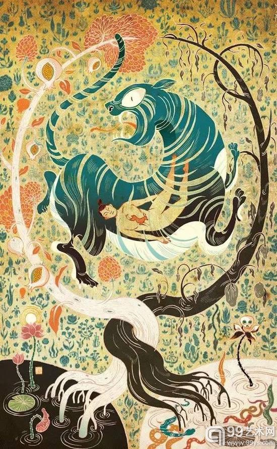 倪传婧画作