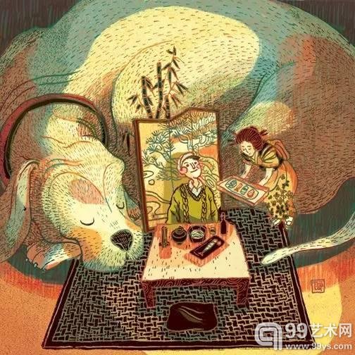 倪传婧画作