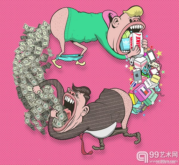 插画师Steve Cutts：讽刺无极限