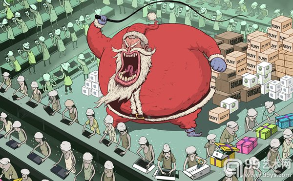 插画师Steve Cutts：讽刺无极限