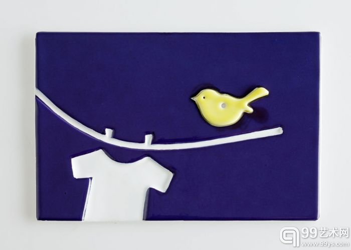 decorative Le Cartoline tiles by Alessandra Baldereschi 